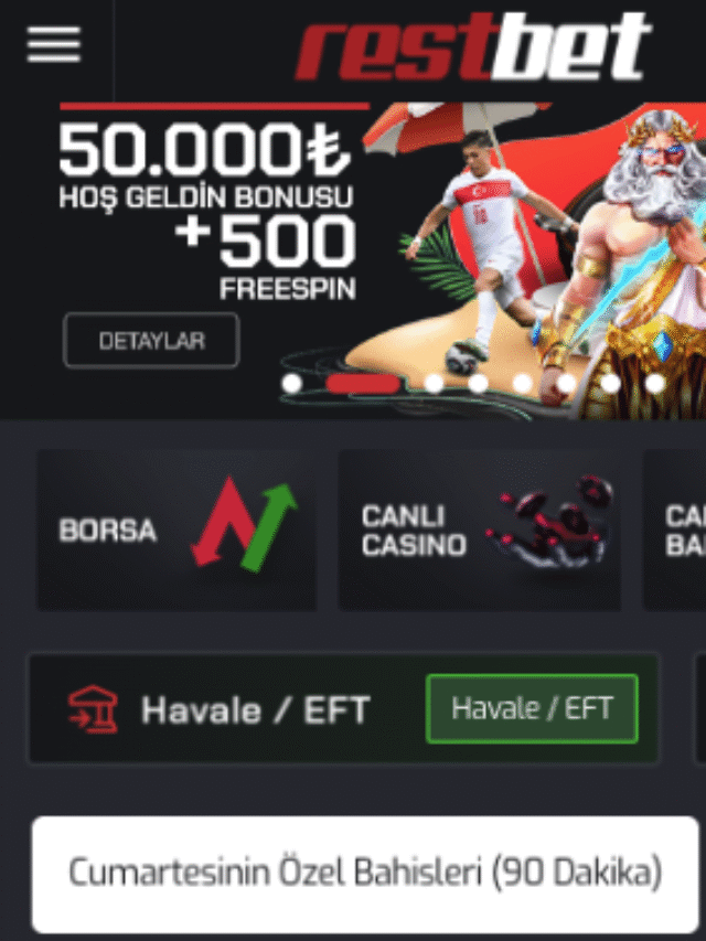 Restbet giriş adresi üzerinden siteye git